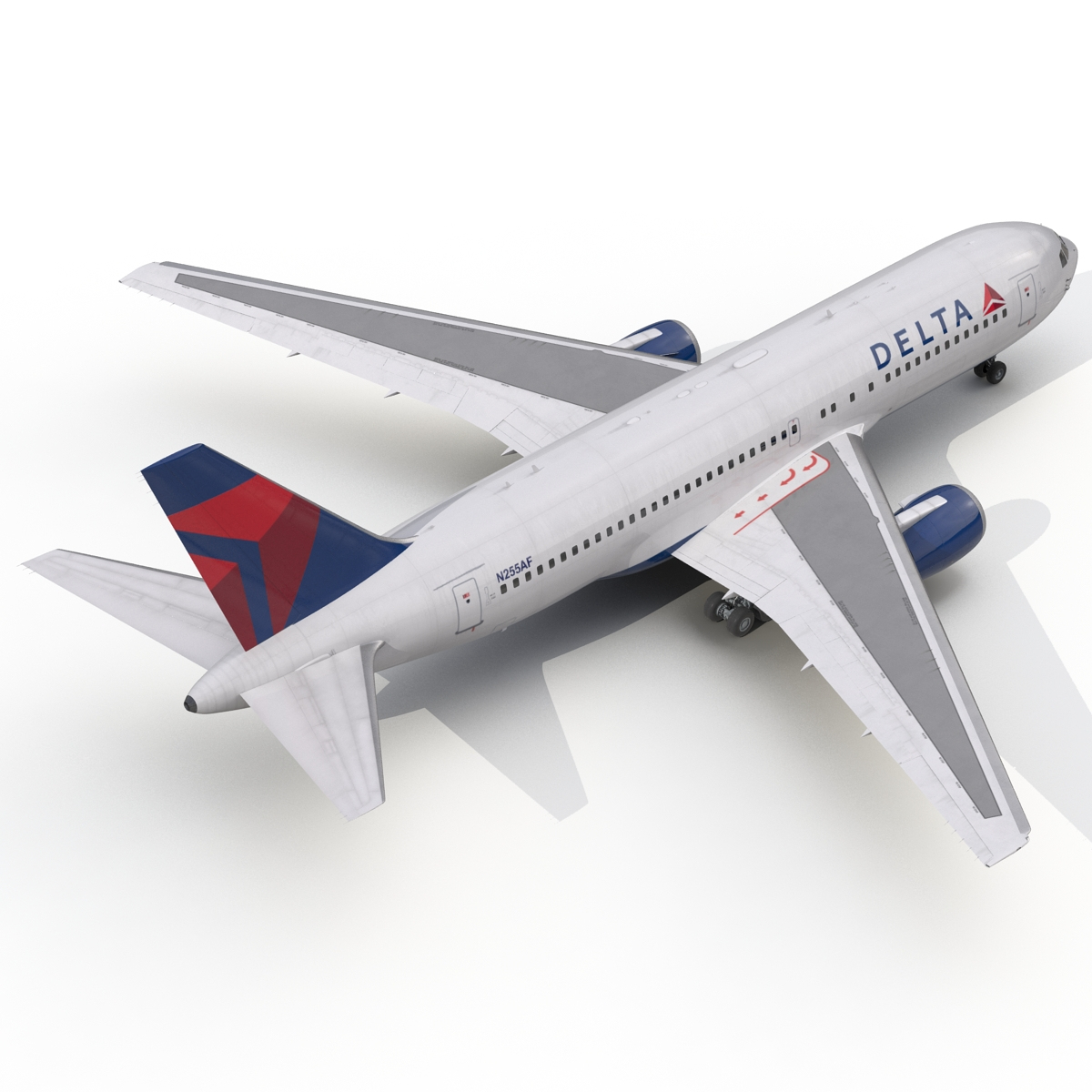 boeing 767-200 delta air lines 3d max