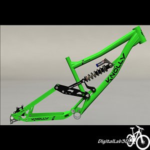 bike frame knolly podium 3d model