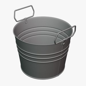 3D Small Carrying Bucket - Geometry Only No Textures No Materials