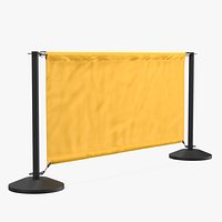 Portable Barrier Banner Stand