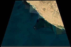 3D Mecca Red Sea n19 e39 topography Saudi Arabian