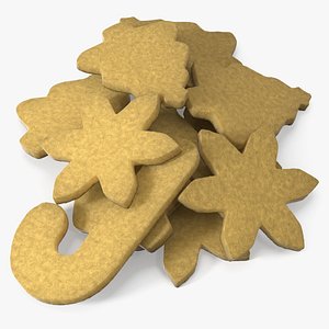 Unfrosted Christmas Cutout Biscuits
