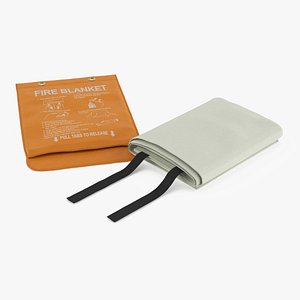 Compact Fire Blanket Pouch Orange