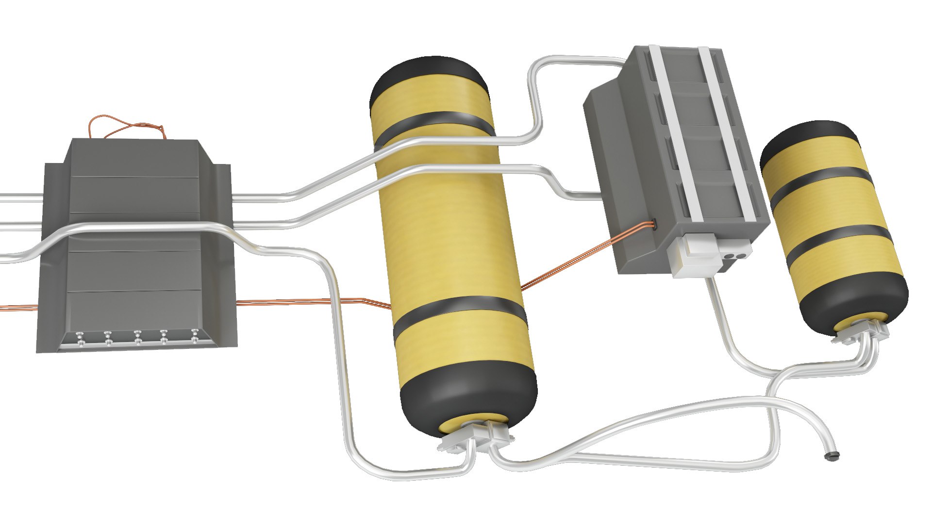 Hydrogen Fuel System Model TurboSquid 2019732