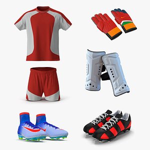 Soccer Uniform 3D Models Collection