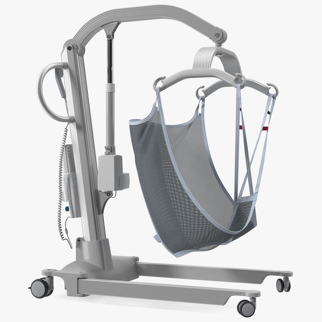 Patient Lift with Sling Rigged 3D model preview