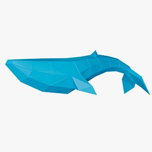 3D Whale Low Poly Papercraft