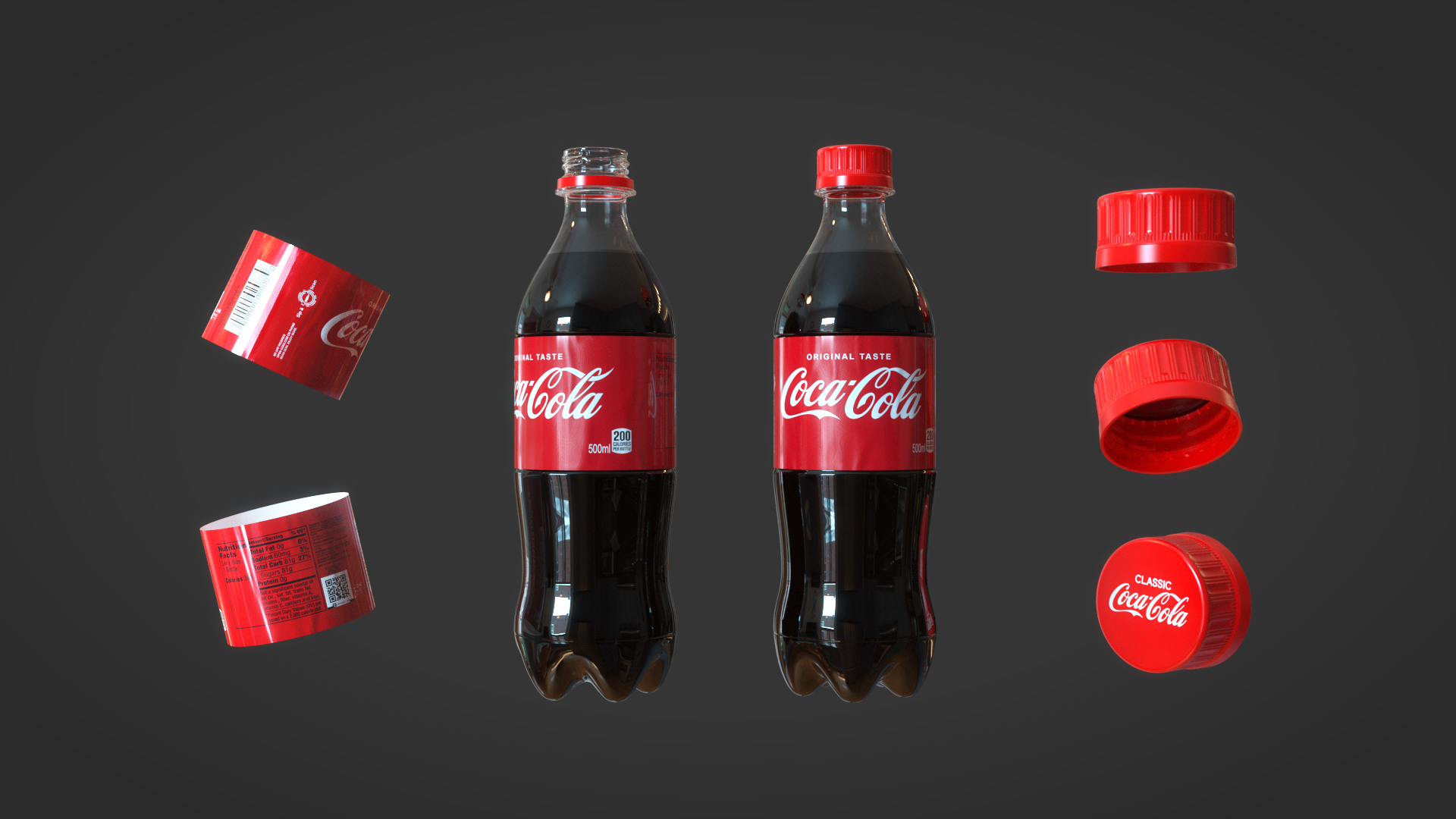 Макет бутылка Кока кола