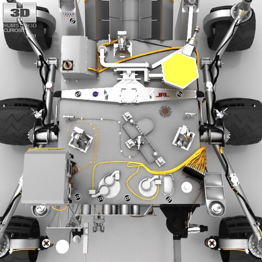 curiosity mars rover 3d model