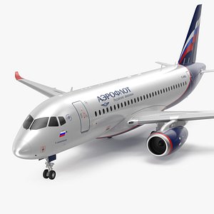 Sukhoi Superjet 100 with Saberlets Aeroflot