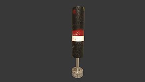 standing boxing bag pbr 3D model