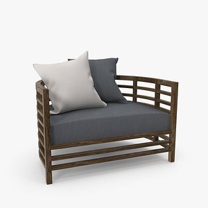 Outdoor Armchair with Pillows