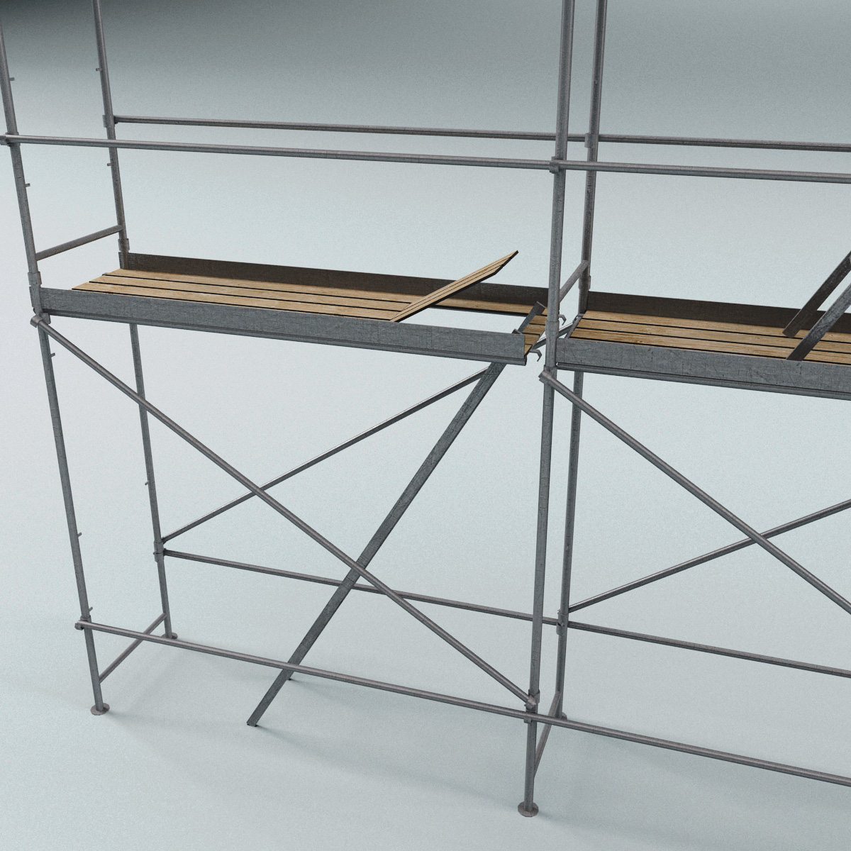 3d scaffold modelled model