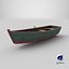 Altes Holzboot 02 Low-Poly PBR