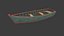Altes Holzboot 02 Low-Poly PBR