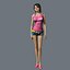 Young woman - Mona - SOFTIMAGE rigged