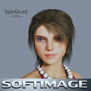 Young woman - Mona - SOFTIMAGE rigged