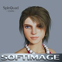 Young woman - Mona - SOFTIMAGE rigged