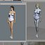 Young woman - Mona - SOFTIMAGE rigged