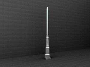 3ds antique street lamp