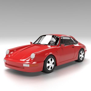3D Red Sport Car