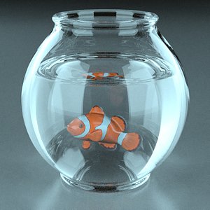 3ds max fish aquarium