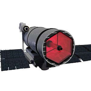 Space laser satellite defence system 3D