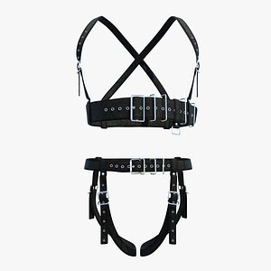 3D Two Parts Body Harness SXS70 model