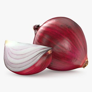 Red Onions 02 3D model