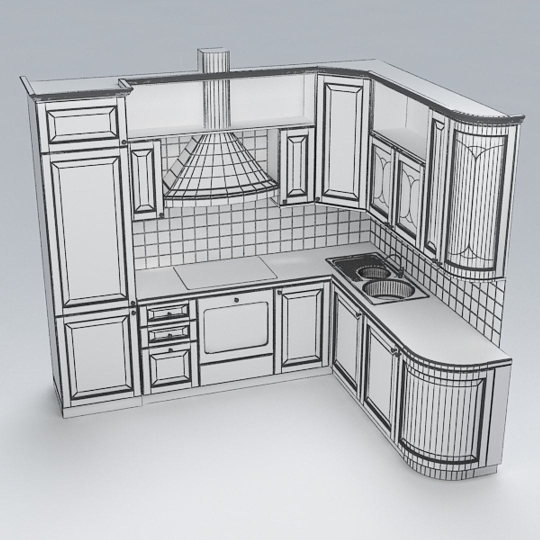 Kitchen 3d Dxf