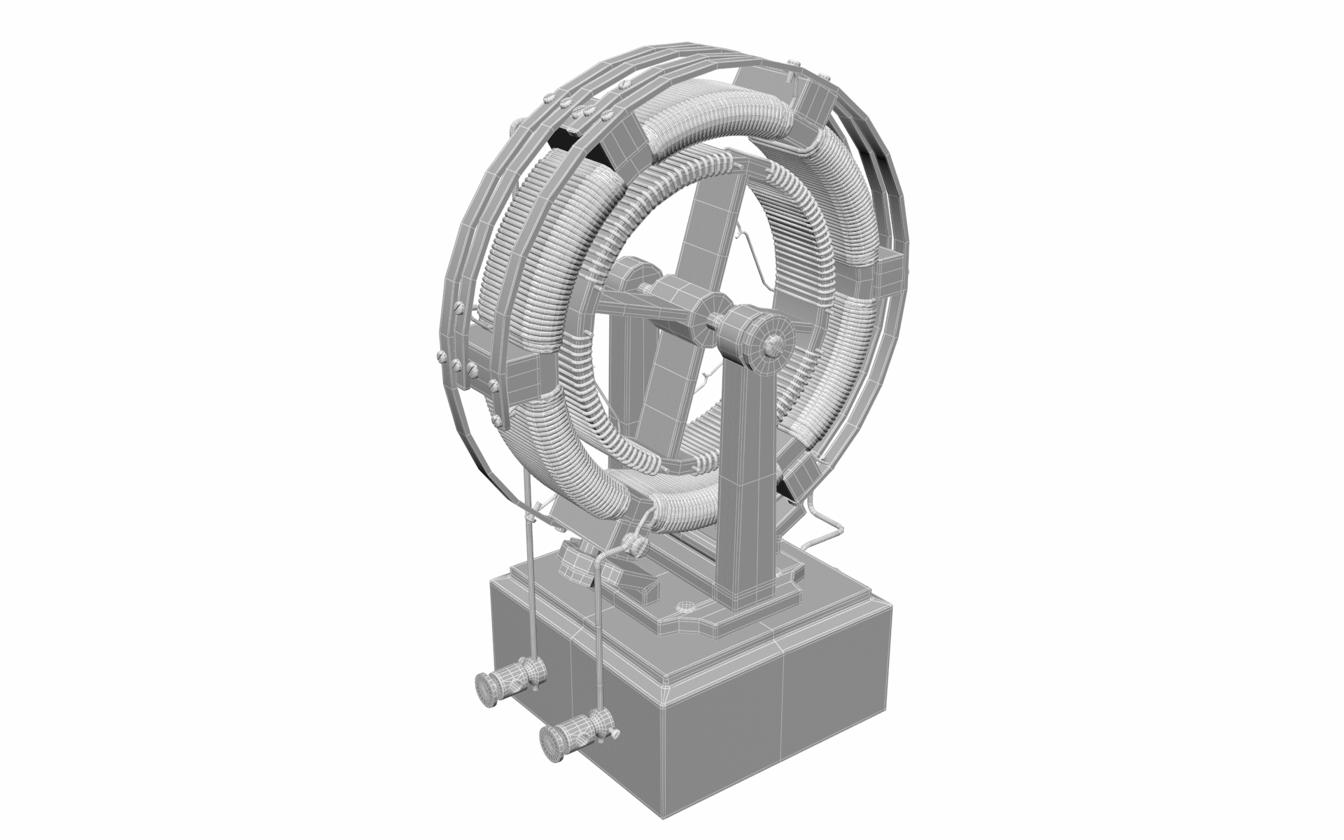 3D early electric motor model TurboSquid 1201189