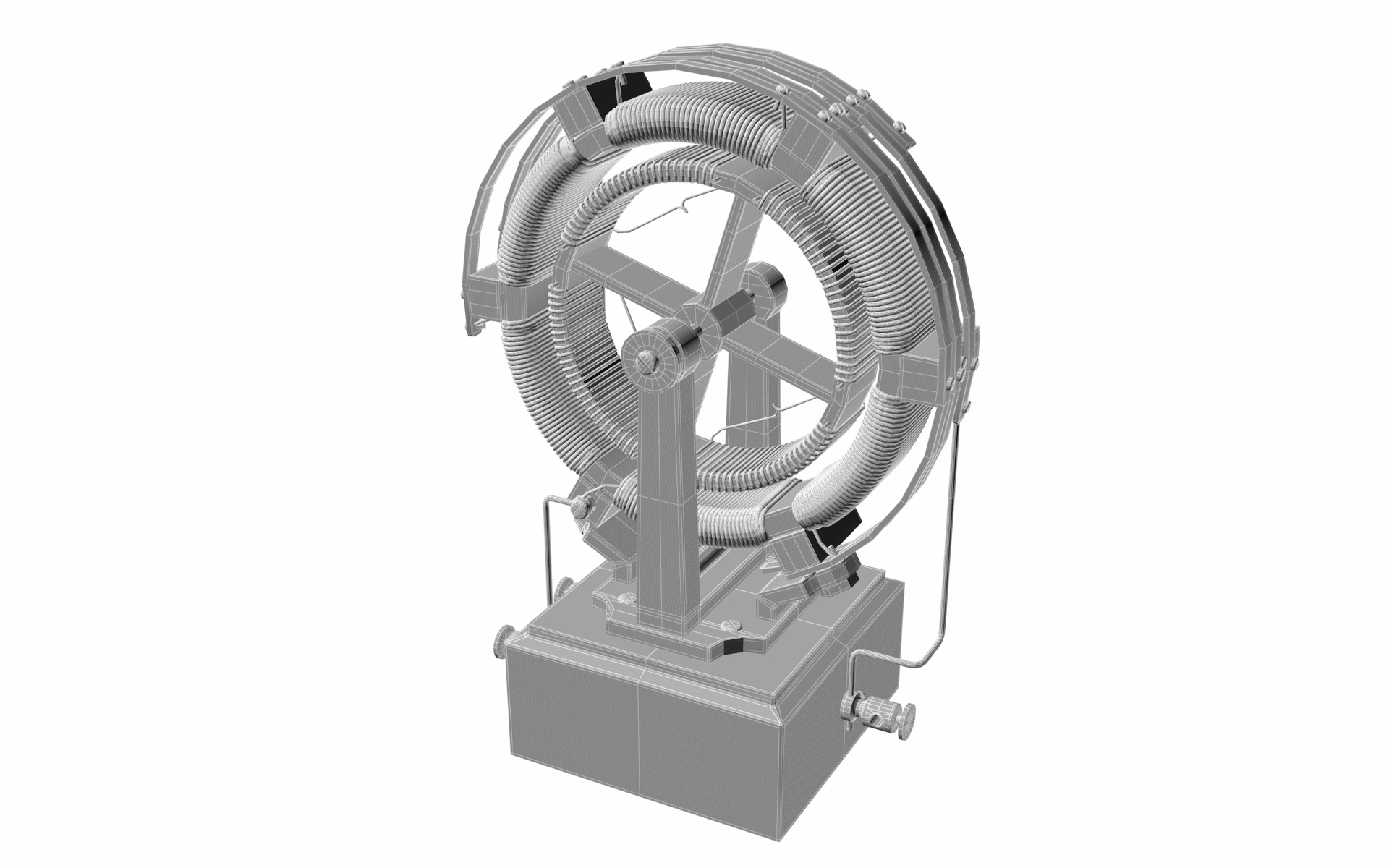 3D early electric motor model TurboSquid 1201189