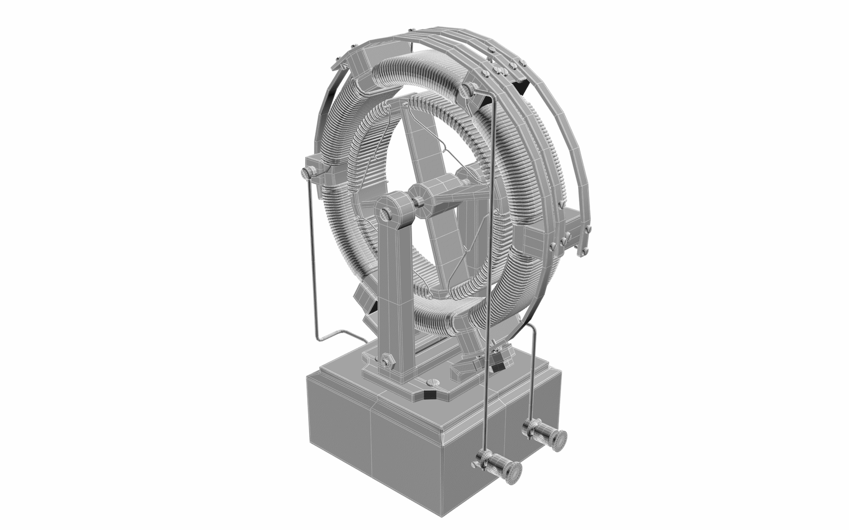 3D early electric motor model TurboSquid 1201189