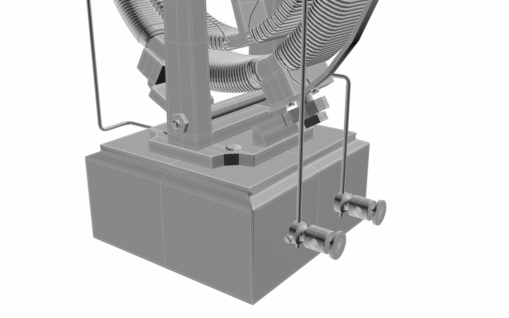 3D early electric motor model TurboSquid 1201189
