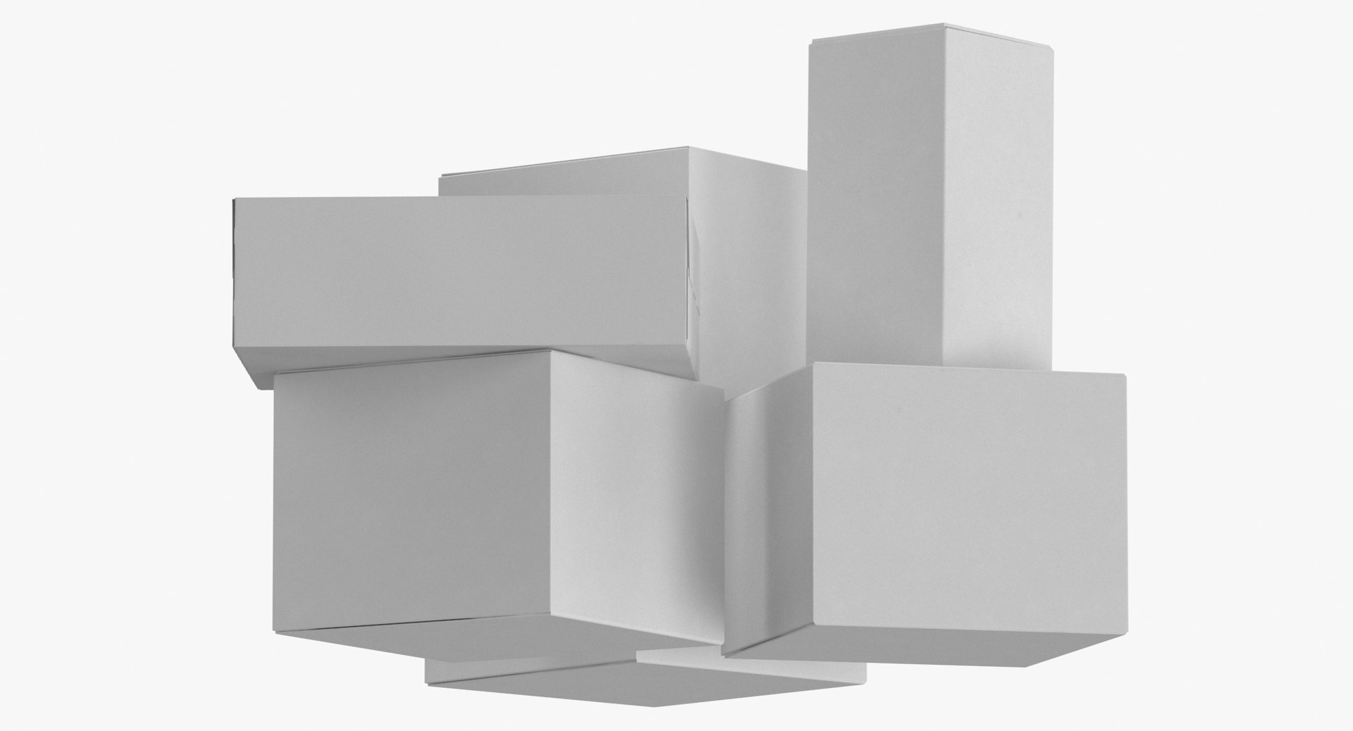 3D Cardboard Box Set 01 Model - TurboSquid 1597223