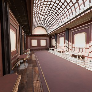 VR Gallery for Product and Painting Showcase 3D model