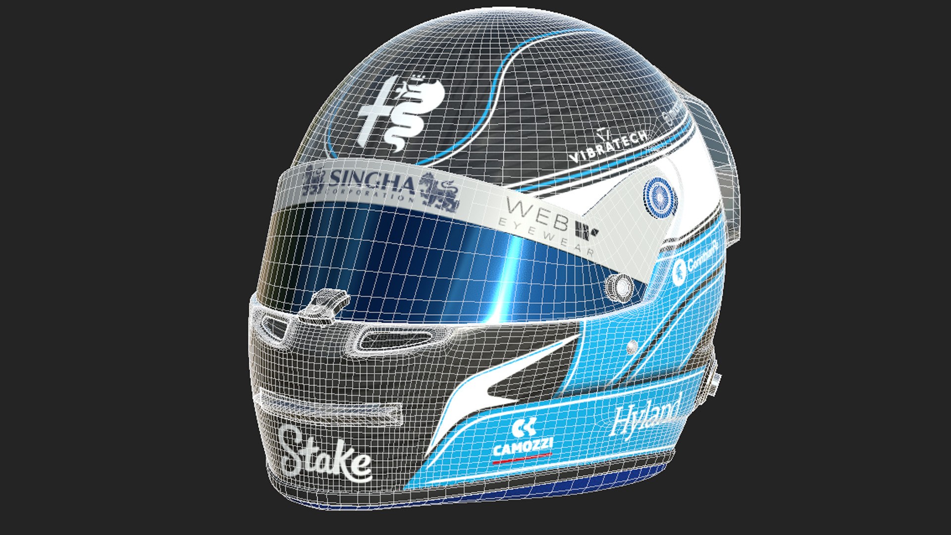 3d Model F1 Valtteri Bottas Helmet 2023 - Turbosquid 2116339