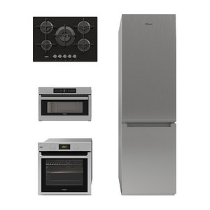 3D set kitchen appliances