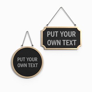 Display Sign – Essential Wooden Wall Message Duo
