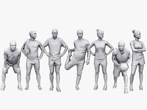 Lowpoly People Sports Pack