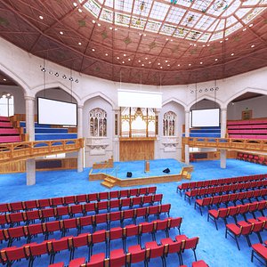 3D model Assembly Hall 2 Church Belfast