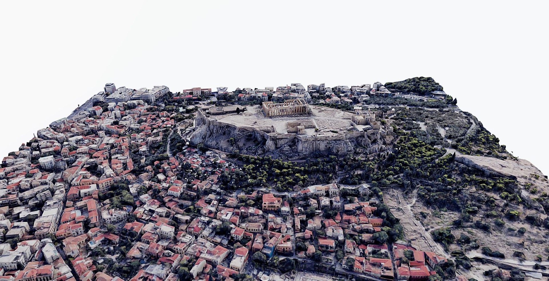 3D Acropolis Of Athens - Parthenon- Panoramic - TurboSquid 1894186