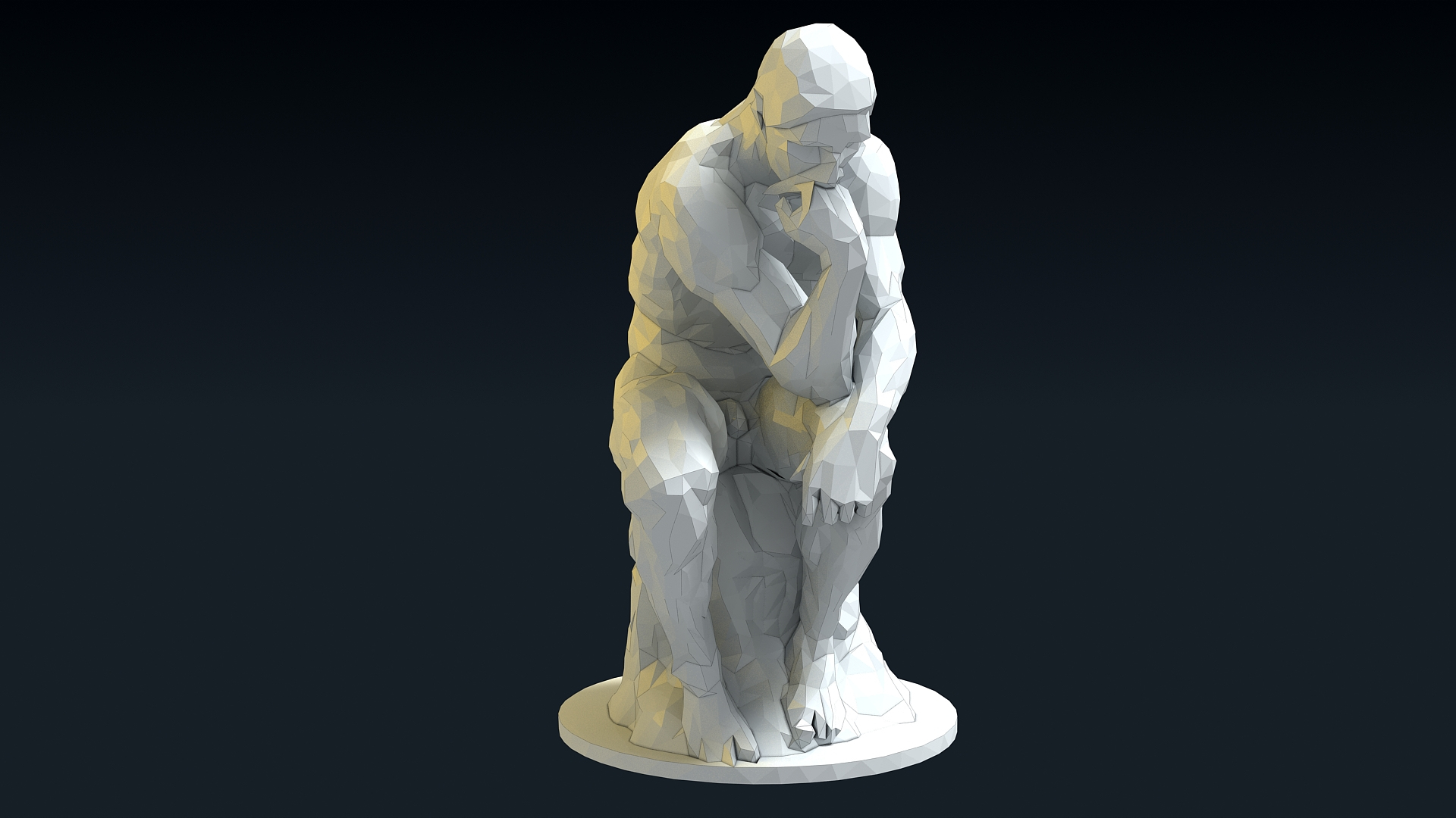 3D statue art TurboSquid 1668114