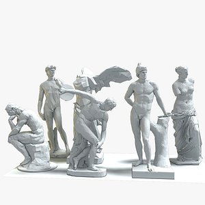 Classical Statues Stylized
