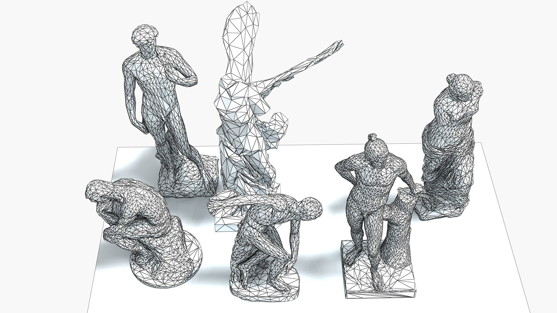 3D statue art https://p.turbosquid.com/ts-thumb/2Y/KnlSOe/VA/classical_statues_wire_render_02/jpg/1608714866/1920x1080/fit_q87/4ade3bd35f505a3c23ccbc1005057986f1ee6b0f/classical_statues_wire_render_02.jpg