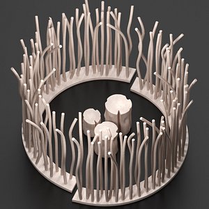 3D decor stick stump