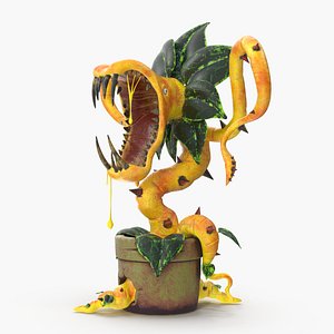 3D carnivorous plant model