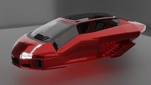 Scifi Hover Car 3D