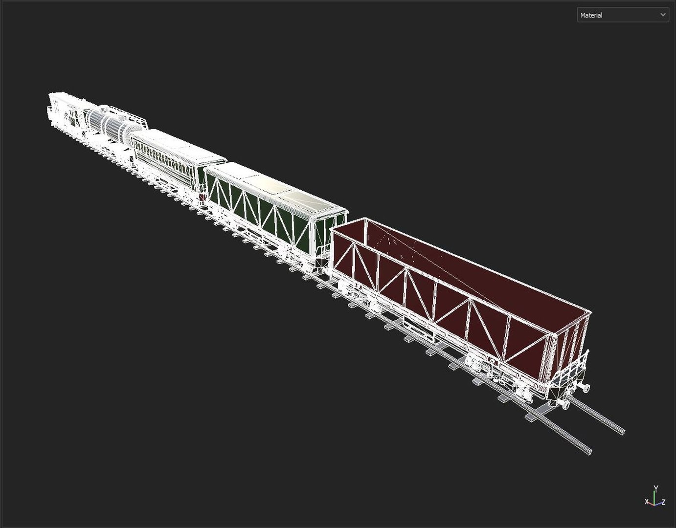Train 3D - TurboSquid 2158539