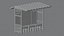Bus Stop In Chinese Style 3D model
